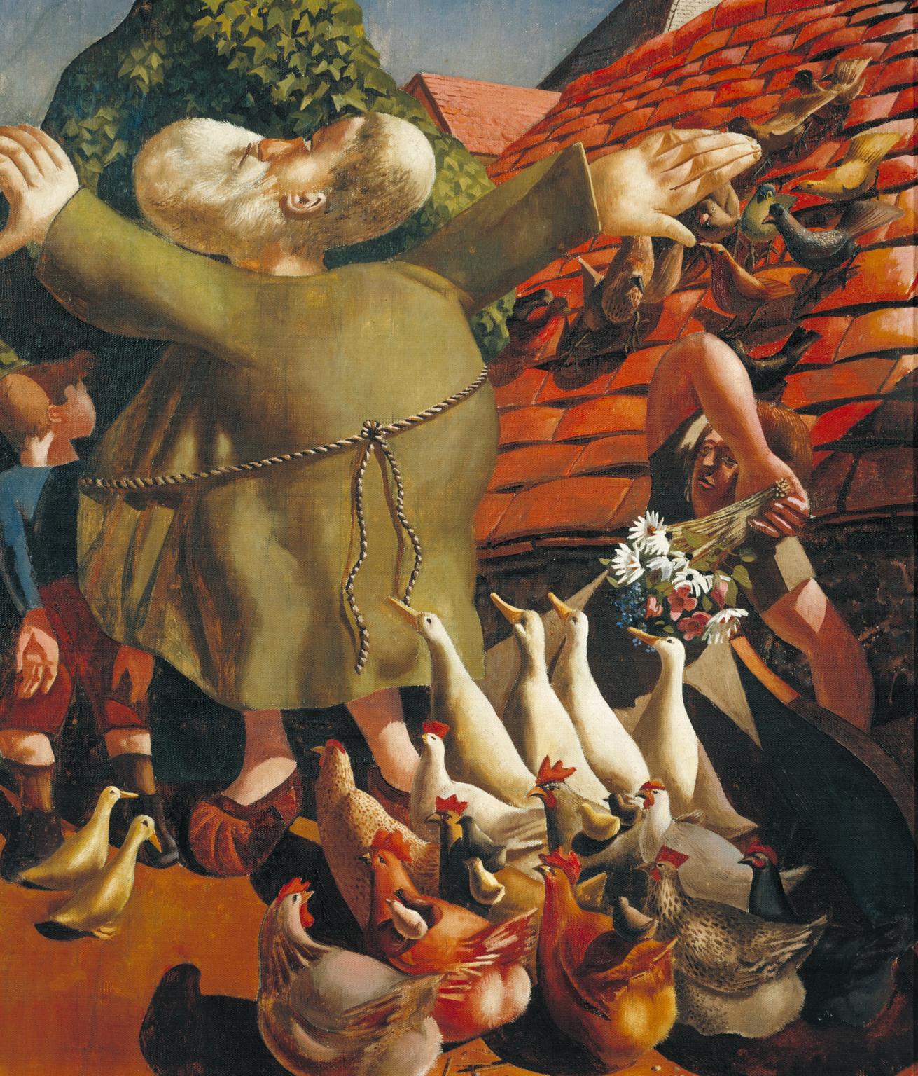 1311x1536 St Francis And The Birds', Sir Stanley Spencer, 1935 Tate - St Francis Painting