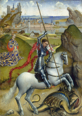 285x400 Saint George And The Dragon - St George And The Dragon Painting
