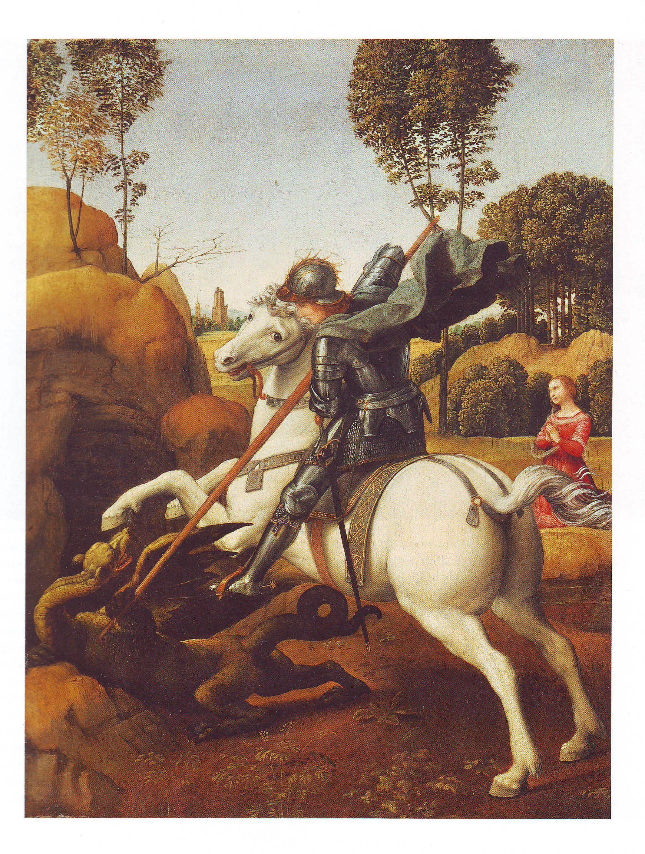 St George And The Dragon Painting at PaintingValley.com | Explore ...