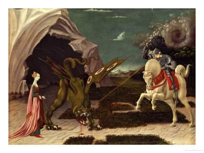400x300 St. George And The Dragon, Circa 1470 Giclee Print By Paolo - St George And The Dragon Painting