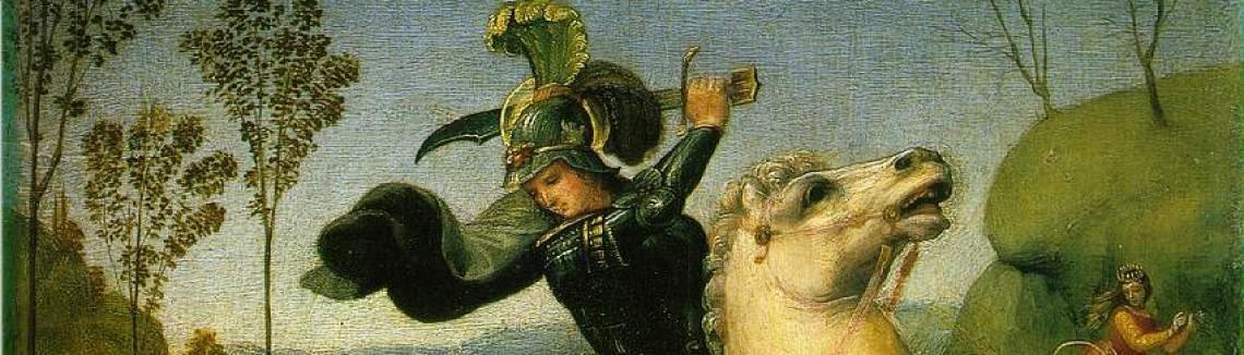1140x326 Raphael - St George And The Dragon Painting Raphael