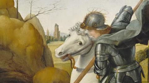 480x268 Saint George And The Dragon, C. 1506, Raphael - St George And The Dragon Painting Raphael