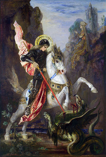 350x518 Tintoretto, St George And The Dragon Colourlex - St George And The Dragon Painting Raphael