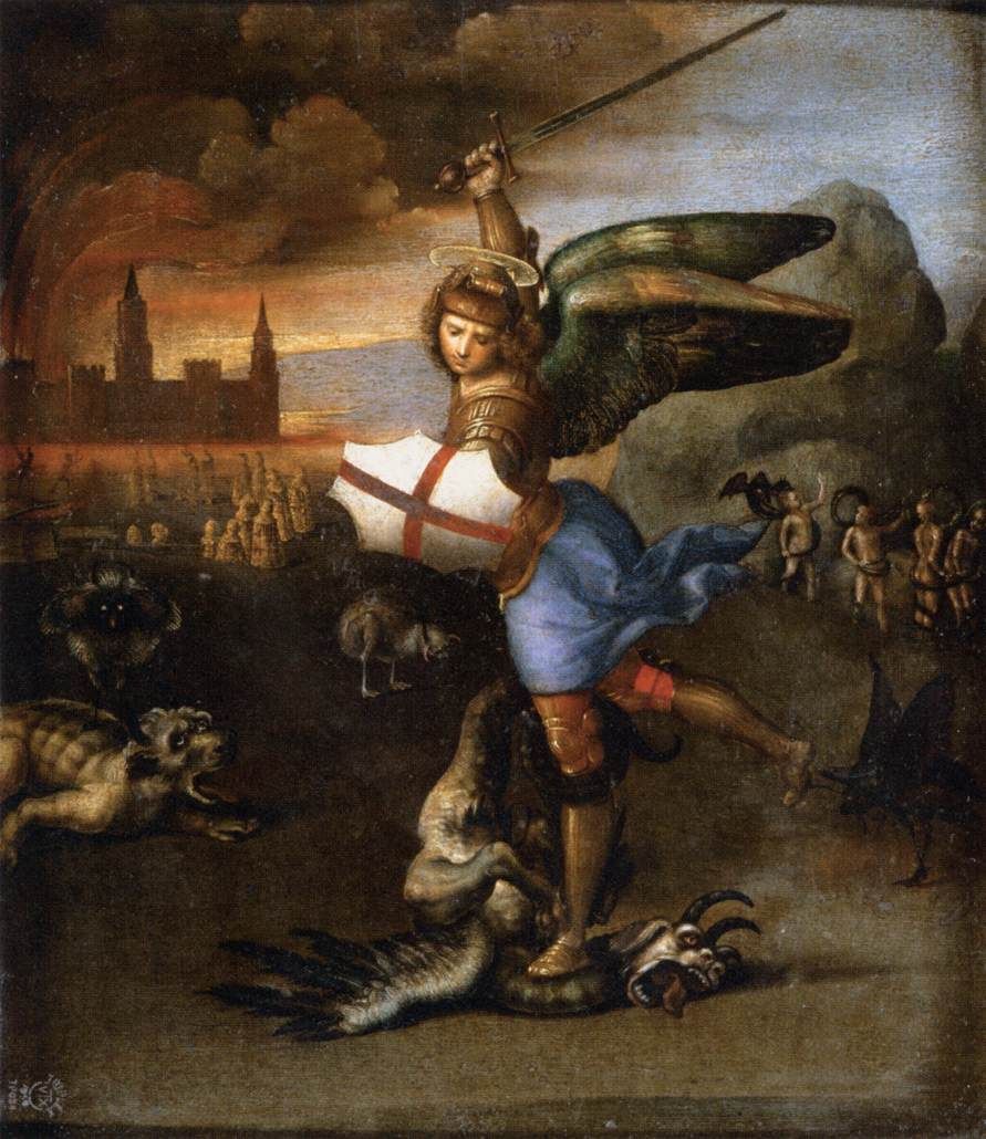 891x1030 Masters Of Art Raphael Sanzio (1483 1520) Is It Saint George - St George And The Dragon Painting Raphael