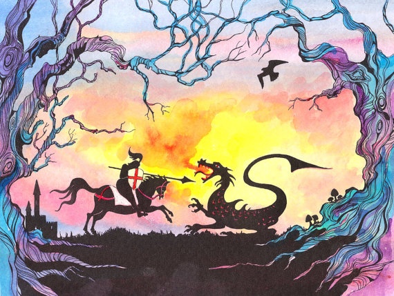 St George Dragon Painting