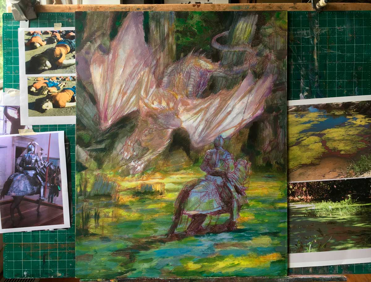 1200x911 Mastering Reference St. George Amp The White Dragon Muddy Colors - St George Dragon Painting