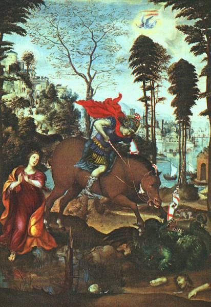 412x600 Sodoma St George And The Dragon By Il Sodoma - St George Dragon Painting
