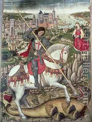 301x400 St George And The Dragon Pedro Nisart Reproduction 1st Art Gallery - St George Dragon Painting