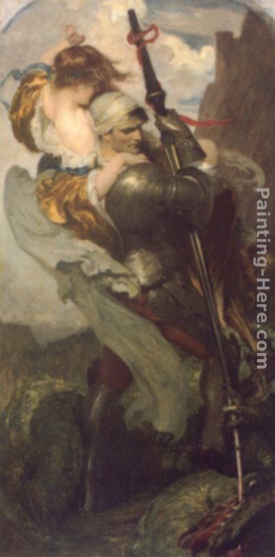 396x800 Solomon Joseph Solomon St. George Painting Anysize 50% Off - St George Painting