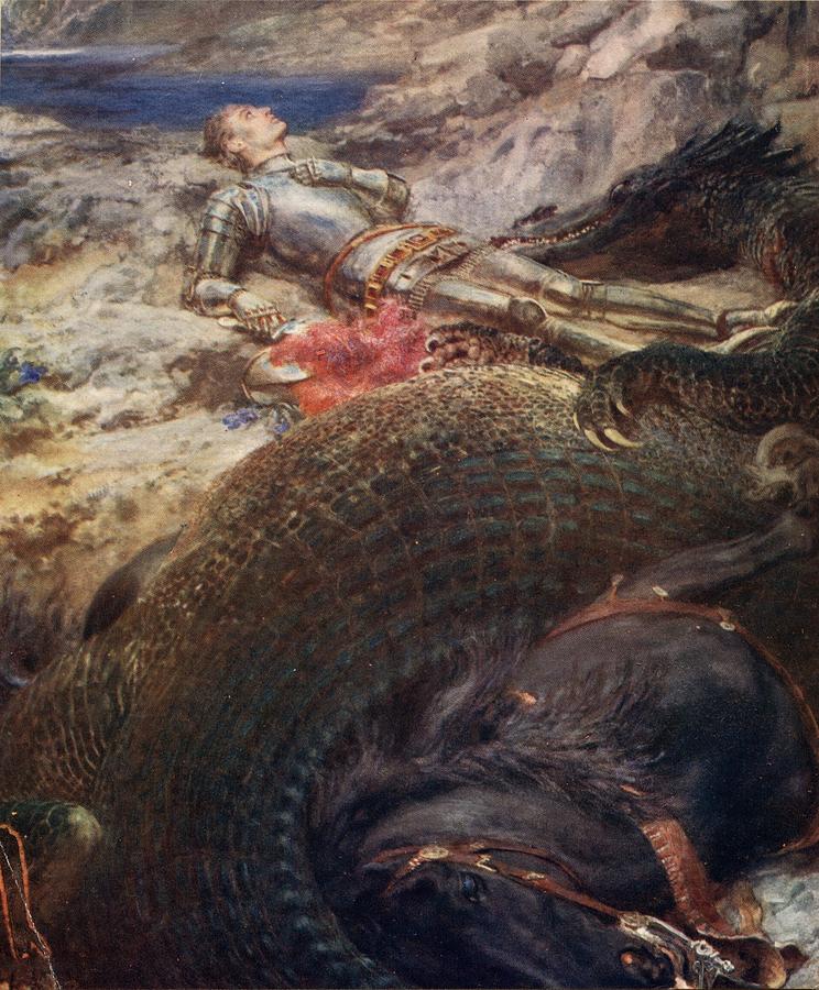 744x900 St George And The Dragon - St George Painting
