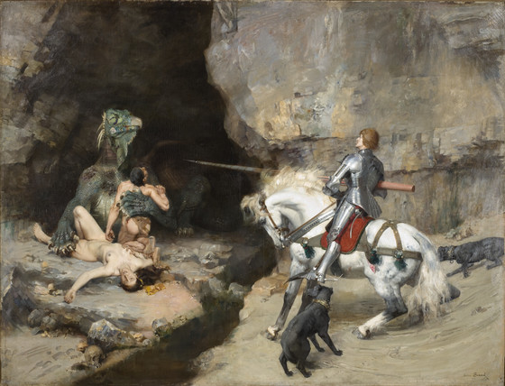 560x428 St. George And The Dragon (Saint Georges Et Le Monstre) Lacma - St George Painting