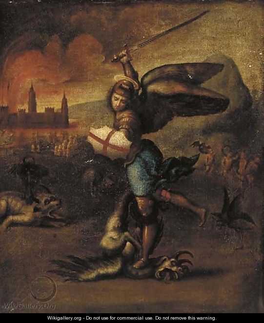 541x660 Saint George Slaying The Dragon - St George Slaying The Dragon Painting