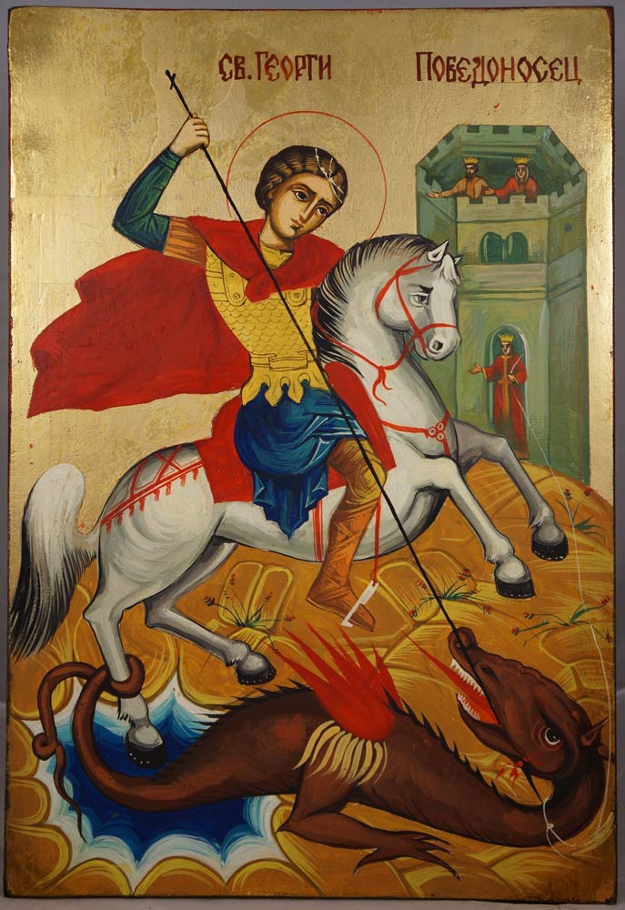 687x1000 St George Slaying The Dragon Painting St George Slaying The Dragon - St George Slaying The Dragon Painting