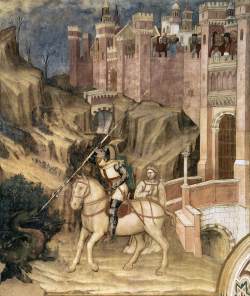 250x296 St George Slays The Dragon By Altichiero Da Zevio - St George Slaying The Dragon Painting