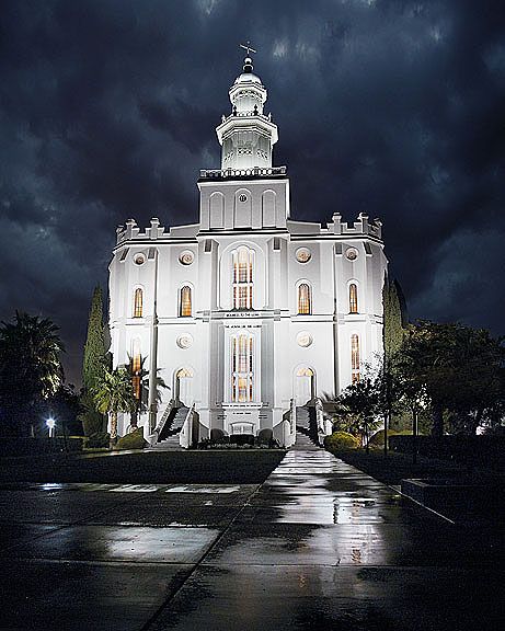 461x576 St. George, Ut Temple. This Is A Painting By Kendall Davenport. He - St George Temple Painting
