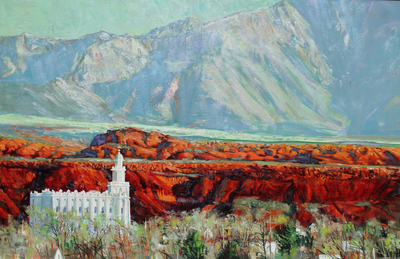 400x259 St. George Temple Original - St George Temple Painting