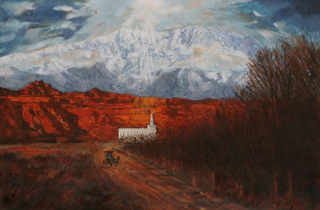 640x419 The Art Of Craig Fetzer Member, Society Of Illustrators, New York - St George Temple Painting