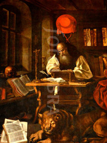 216x288 Painting Of St Jerome, Lisbon, Portugal - St Jerome Painting