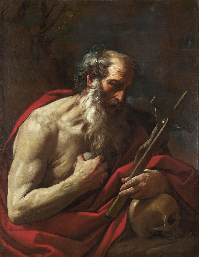 698x900 Saint Jerome Painting By Guido Reni - St Jerome Painting