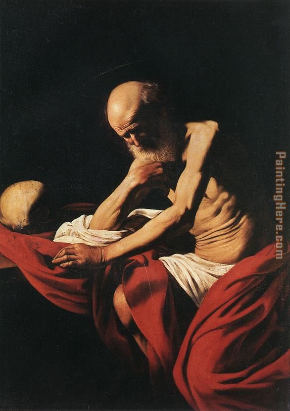 586x830 Caravaggio St Jerome Painting Anysize 50% Off - St Jerome Painting
