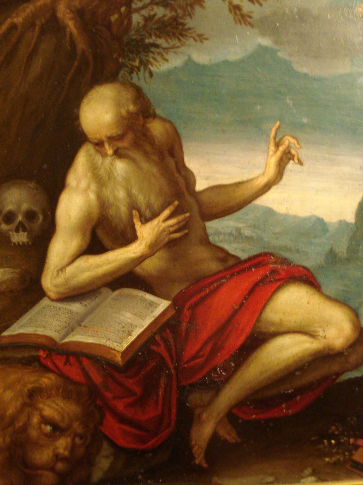 1200x1600 St Jerome Reading In The Desert - St Jerome Painting