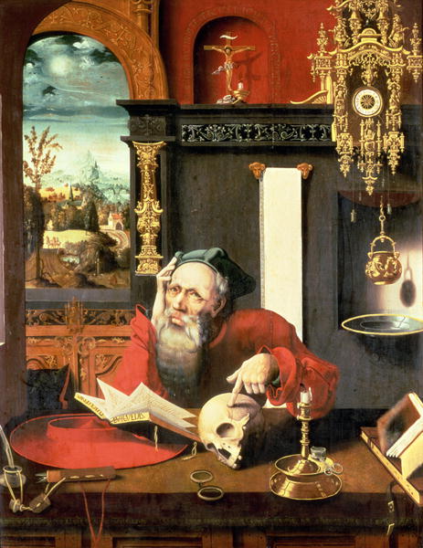 463x600 St Jerome In His Study Painting Pieter Coecke Van Aelst Oil - St Jerome Painting