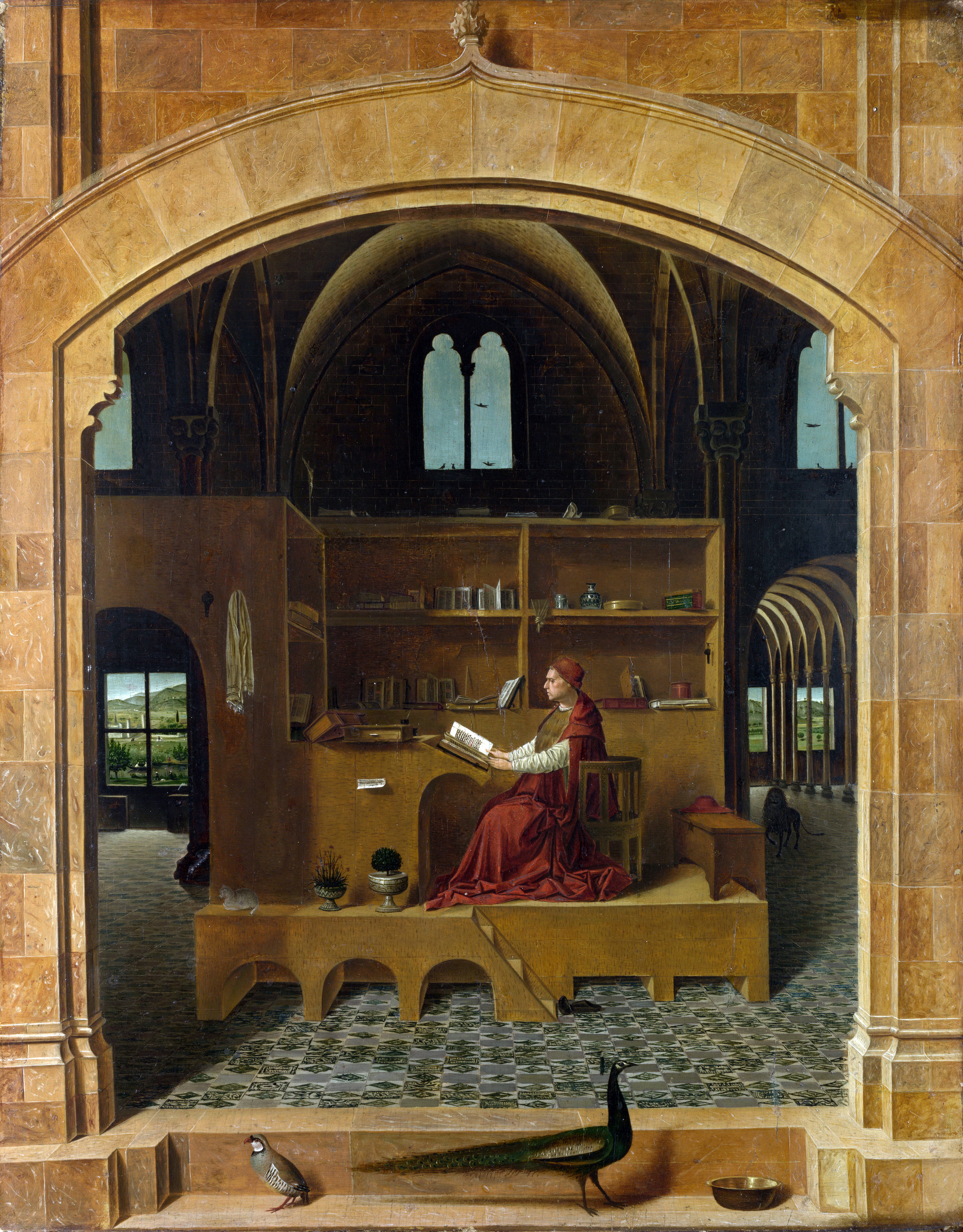3303x4226 St. Jerome In His Study (Antonello Da Messina) - St Jerome Painting