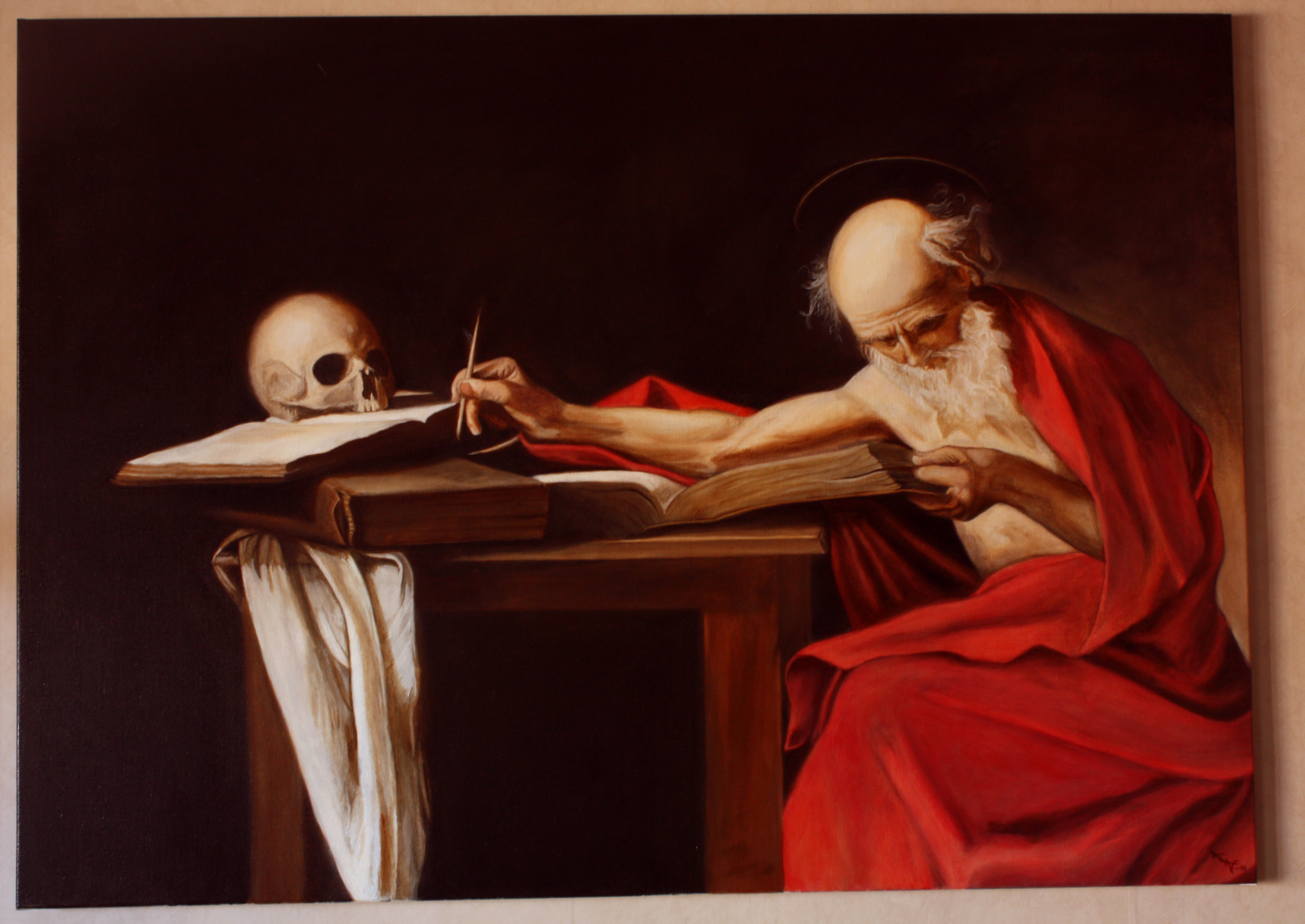 3936x2788 Copy Of St Jerome Writing By Boelberner - St Jerome Painting