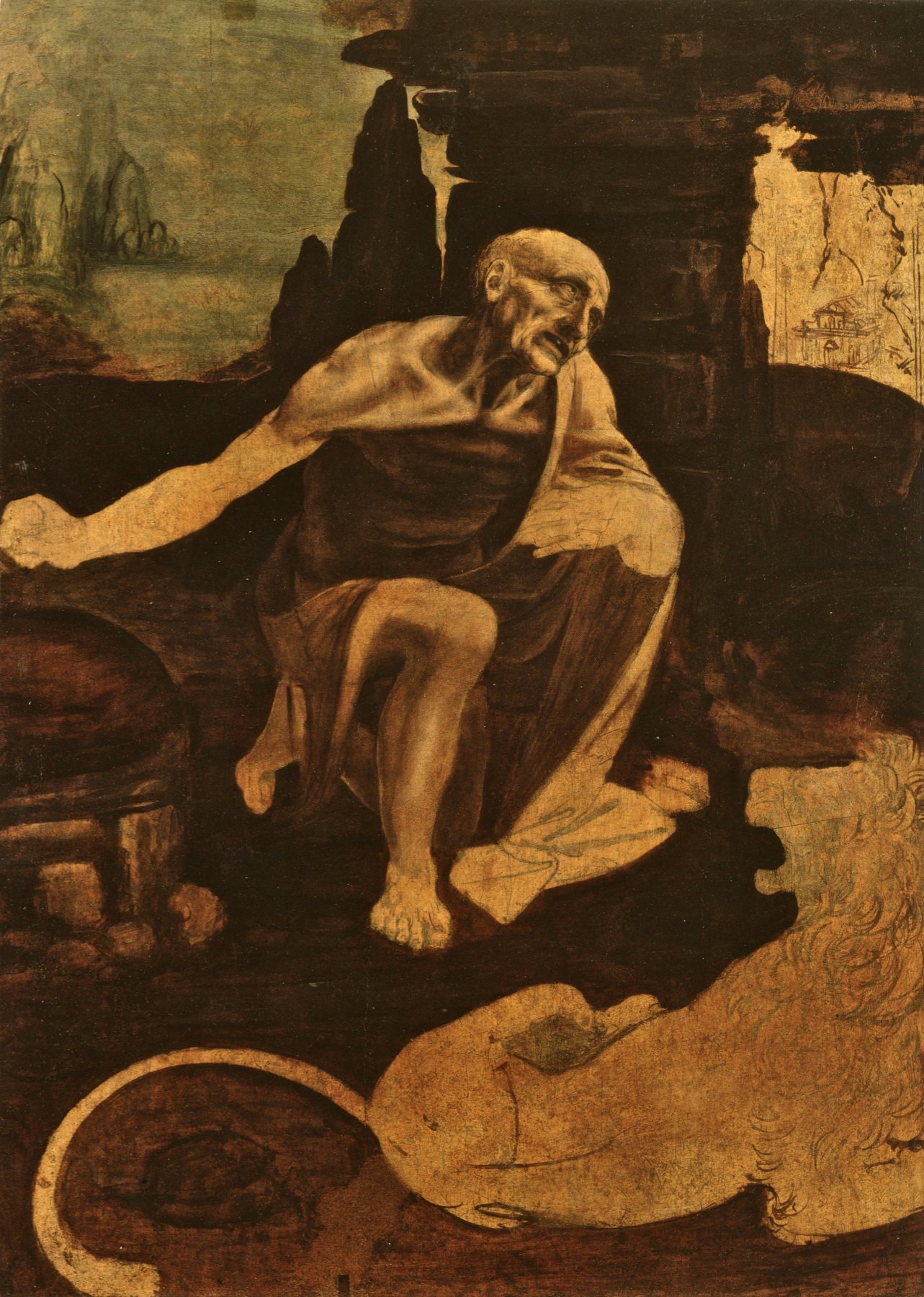 1283x1800 Epph Leonardo's St. Jerome (C.1488 90) - St Jerome Painting