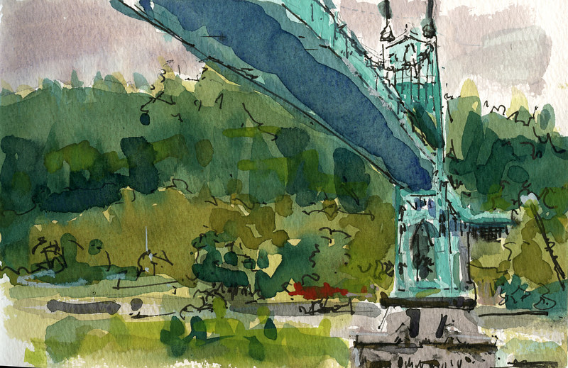 800x519 St Johns Bridge From Cathedral Park Portland - St Johns Bridge Painting