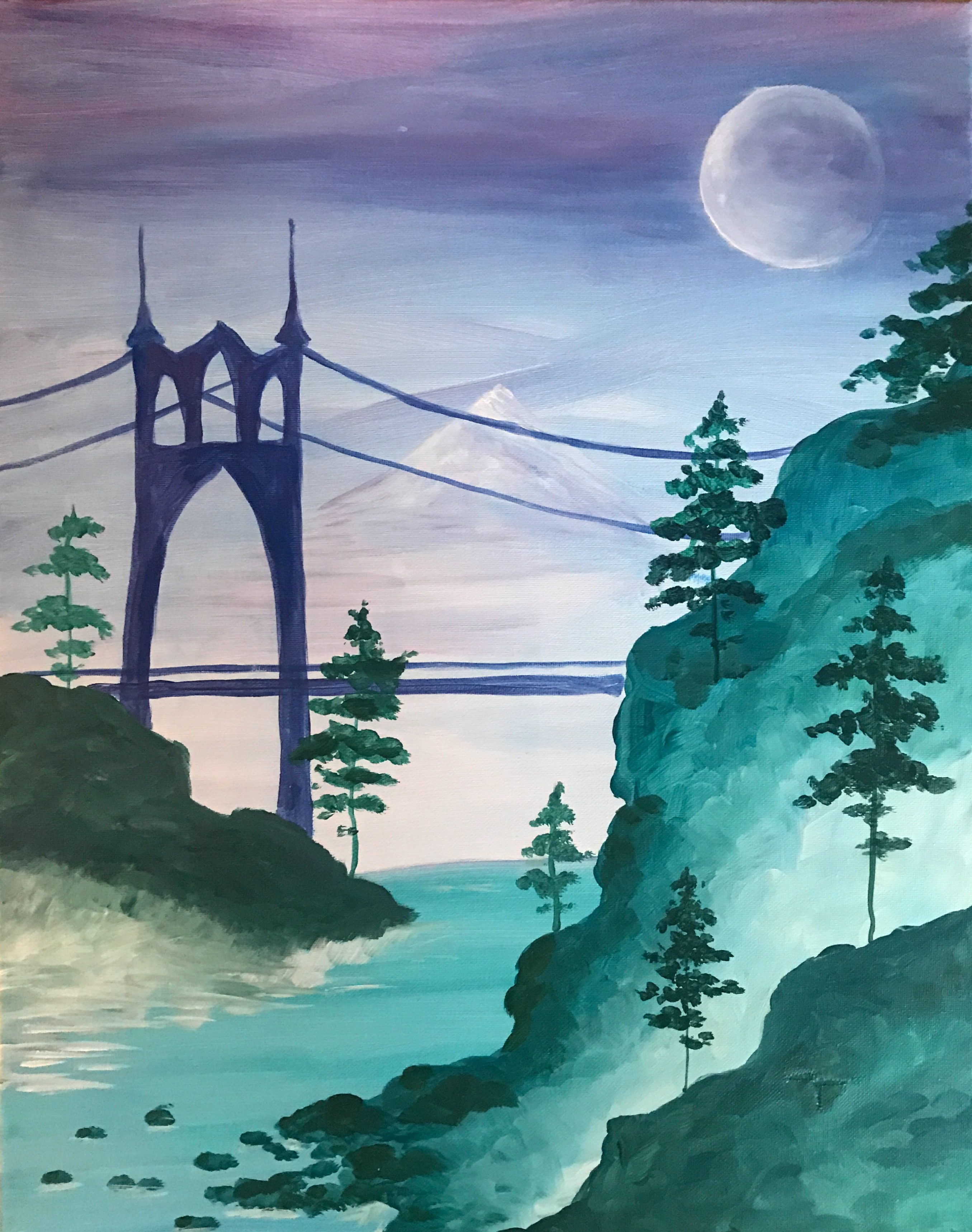 2710x3434 St. Johns Bridge - St Johns Bridge Painting