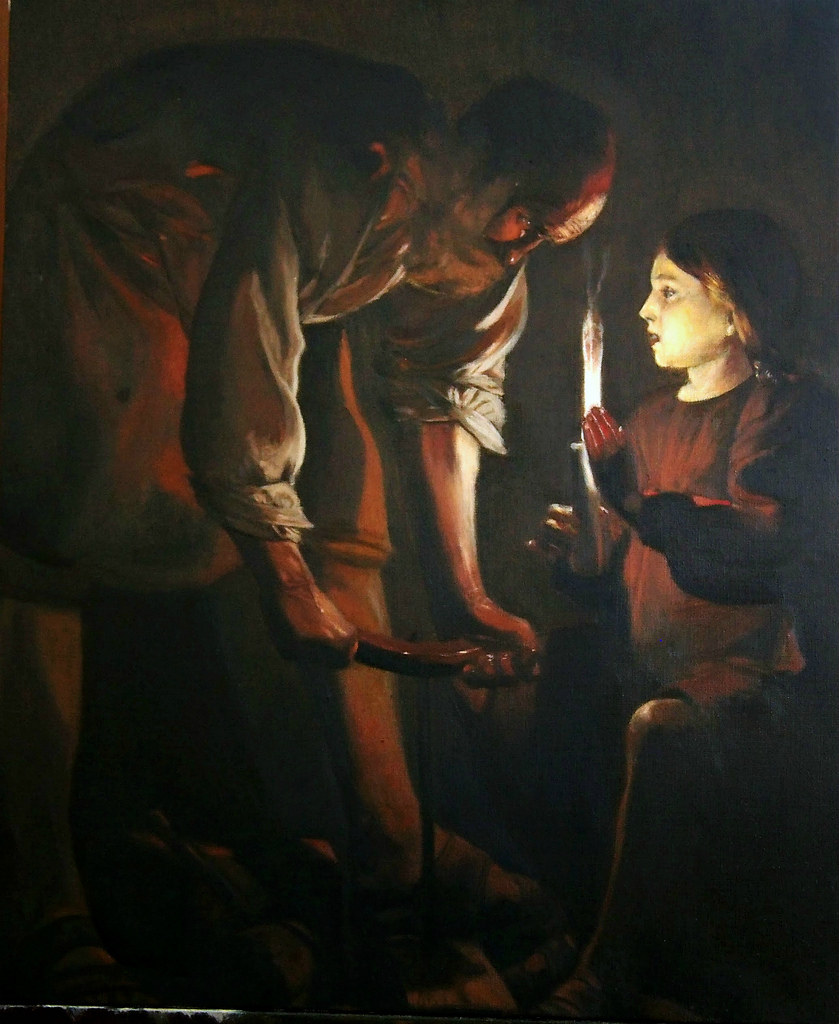839x1024 Oil Painting Reproduction Of Georges De La Tour's St. - St Joseph The Carpenter Painting