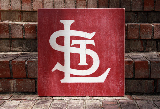 550x374 Custom Made Sports Team Signs Signs By Andrea - St Louis Cardinals Painting