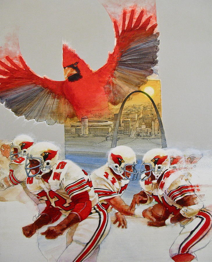 729x900 St Louis Cardinals1980 Game Day Cover And Media Guide Cover - St Louis Cardinals Painting