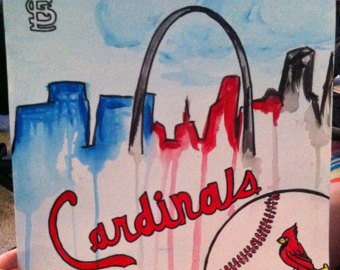 340x270 St Louis Painting Etsy - St Louis Cardinals Painting