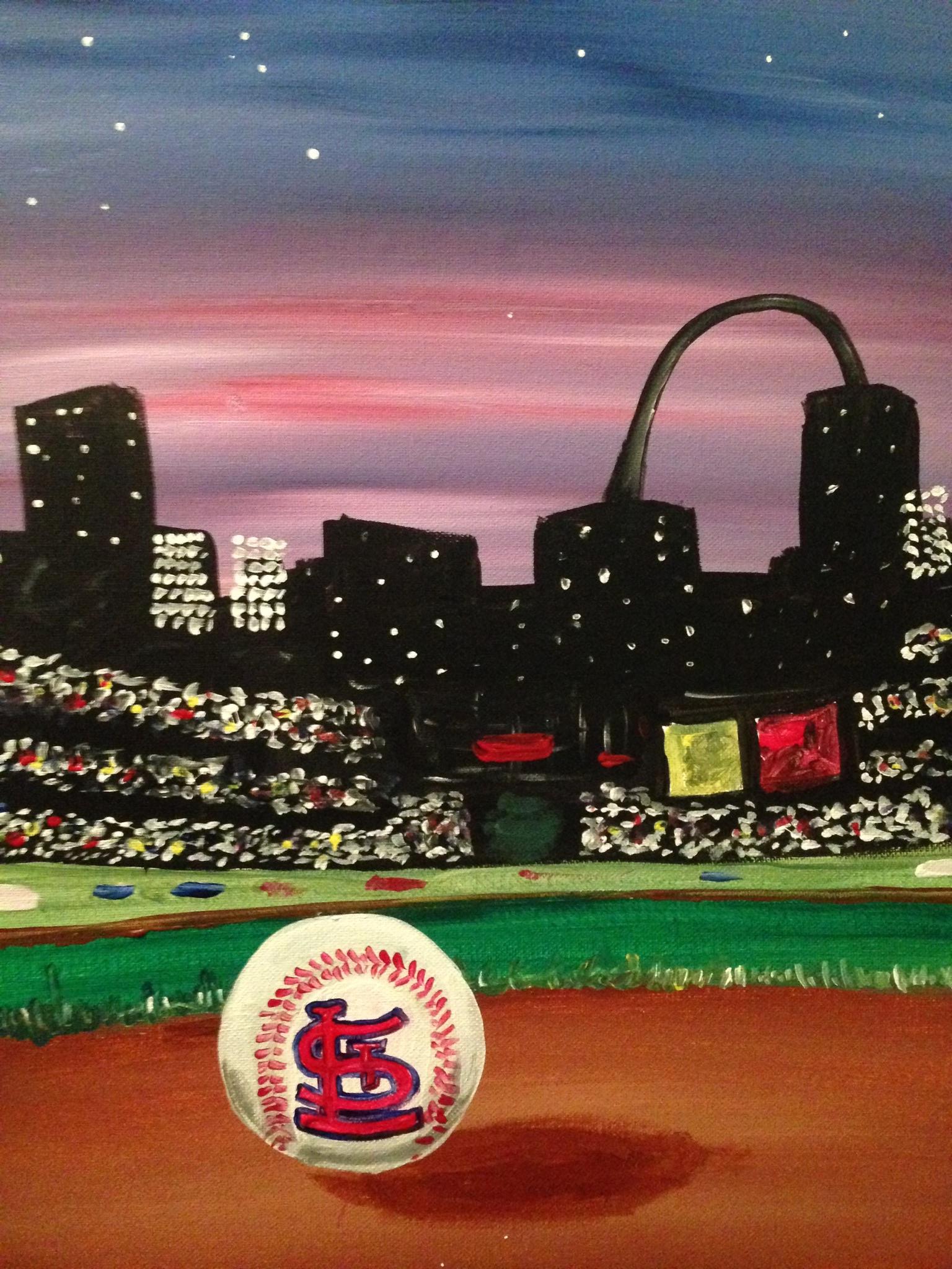 1536x2048 Sunday May 3rd - St Louis Cardinals Painting
