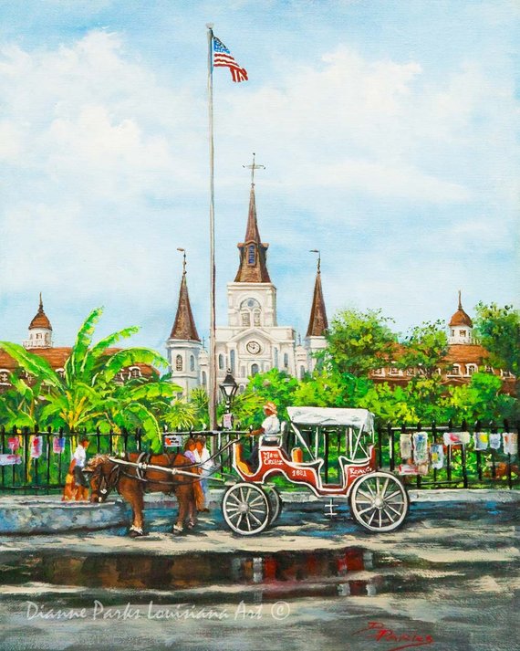570x713 St Louis Cathedral - St Louis Cathedral Painting