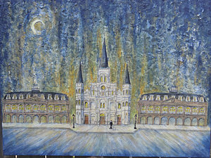 300x225 St. Louis Cathedral Paintings - St Louis Cathedral Painting