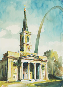 220x300 St. Louis Cathedral Paintings Pixels - St Louis Cathedral Painting