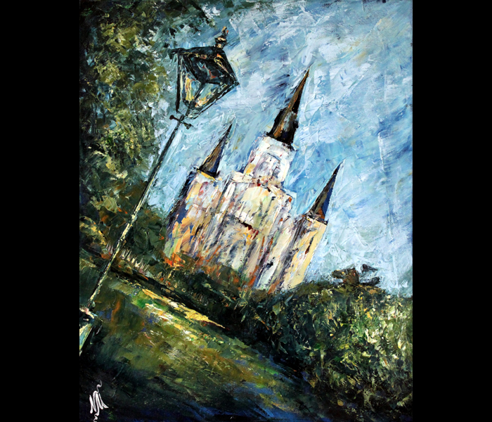 700x600 St. Louis Cathedral - St Louis Cathedral Painting