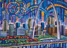 260x185 St Louis Arch Painting - St Louis Painting