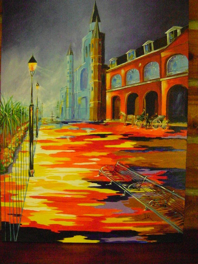 675x900 St. Louis Cathedral New Orleans Painting By Barbara Sudik - St Louis Painting