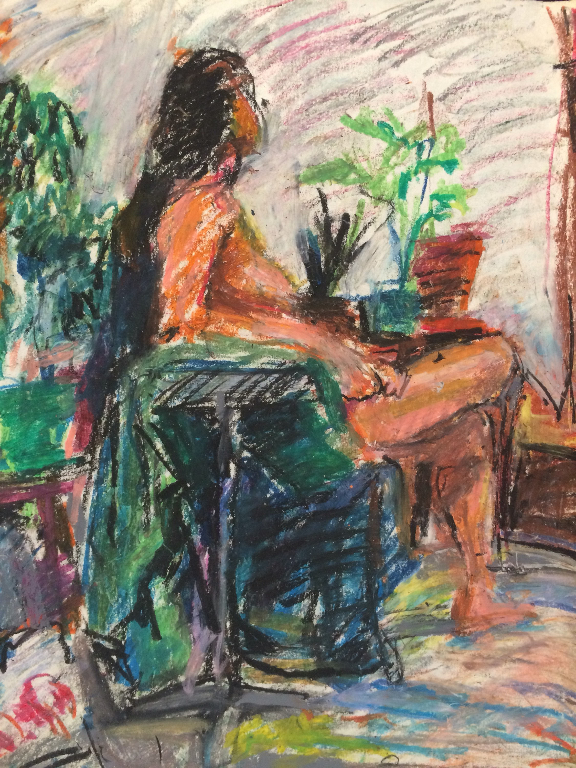 2250x3000 Vintage Art School Mixed Media Portfolio Painting By St. Louis - St Louis Painting