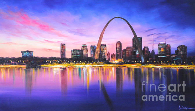 672x382 Hand Painted Art Painting Oil On Canvas - St Louis Painting