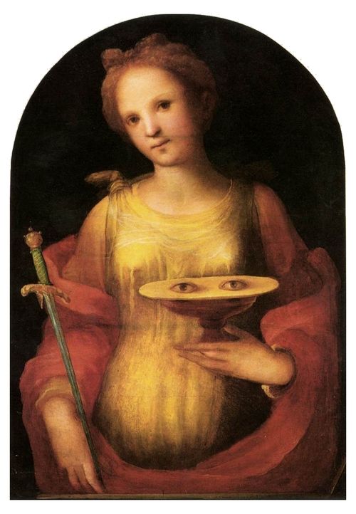 500x722 120 Best Saints Images On Santa Lucia Catholic Saints - St Lucy Painting