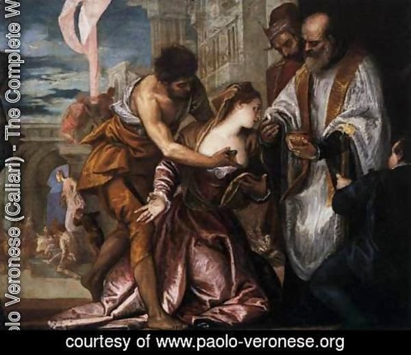 600x518 Paolo Veronese (Caliari) - St Lucy Painting