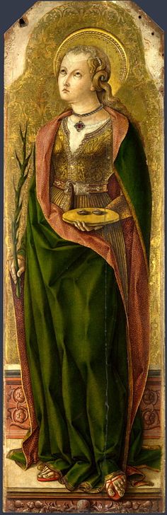 236x728 45 Best St. Lucy Images On Santa Lucia, Santos - St Lucy Painting