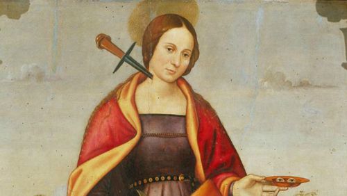 500x282 Who Was St. Lucia (Lucy) Joe Pastry - St Lucy Painting