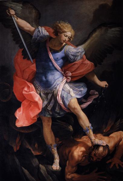407x600 The Archangel Michael Defeating Satan, 1635 - St Michael Slaying The Devil Painting