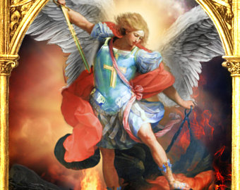 340x270 Saint Michael The Archangel By Sandra Lubreto Dettori - St Michael The Archangel Painting
